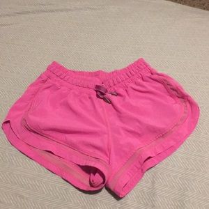 Hot pink LuLu Lemon women’s running shorts